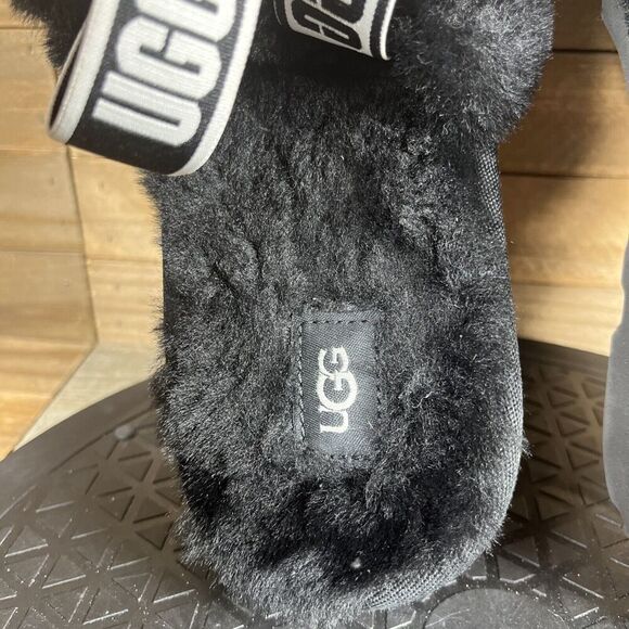 Ugg Women's Size US 6 Oh Yeah Black Slip On Slingback Slipper Slides - Picture 7 of 10